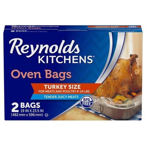 2 Reynolds Kitchens Turkey Size Oven Bags