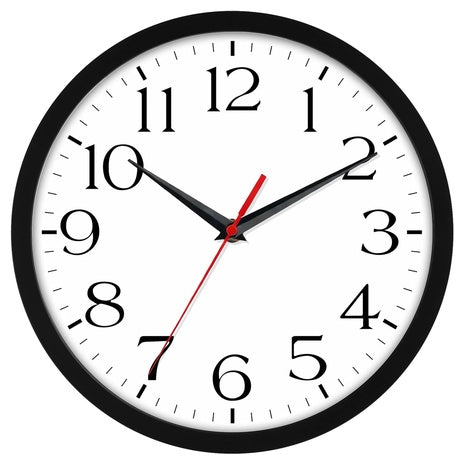 8" Silent Non Ticking Wall Clock