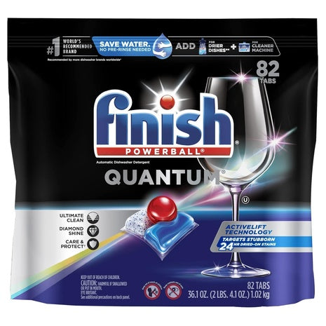 3-Packs of 82-Count Finish Quantum Powerball Dishwasher Pods