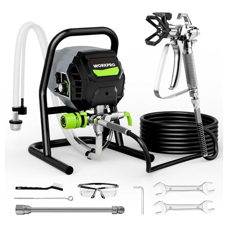 Workpro 700W 2900PSI Airless Paint Sprayer With 12 Extension Rod