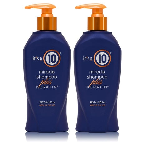 2 Bottles It's A 10 Haircare Miracle Shampoo with Keratin