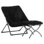 X-Large Saucer Chair with Foldable Ottoman