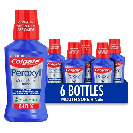 6-Pack 8.45-Oz Colgate Peroxyl Antiseptic Mouth Sore Rinse
