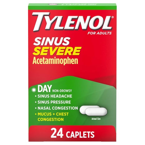 24 Tylenol Sinus Severe Daytime Relief Caplets