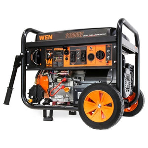 WEN DF1100X 11000 Watt Electric Start Portable Generator with Wheel Kit