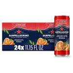 24 Cans of Sanpellegrino Italian Sparkling Drink Aranciata Rossa