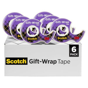6-Pack Scotch Invisible Gift Wrap Tape