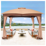 10x10 Heavy Duty Patio Gazebo with Netting