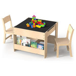4-in-1 Kids Wooden Activity Desk & Chair Set