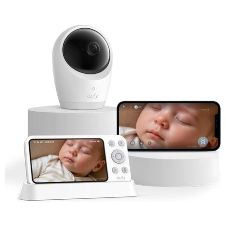 Eufy Security Baby Monitor E21 With 4K UHD Camera, 5'' 720p Display