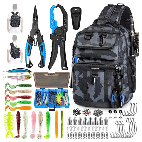 PLUSINNO Waterproof Backpack With Fishing Gear