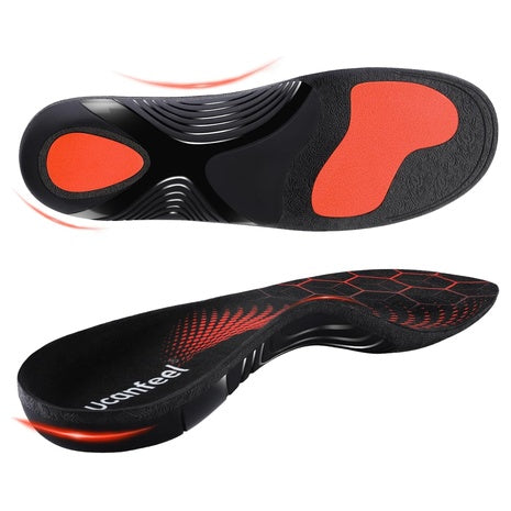 Unisex Heavy-Duty High Arch Support Plantar Fasciitis Insoles