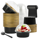 50‑Pack Mini Aluminum Cupcake Liners with Lids