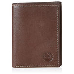 Timberland Men's Leather Trifold Wallet w/ ID Window (Brown)