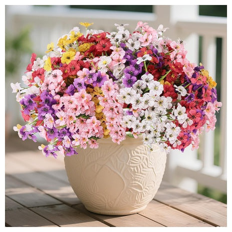 22 Bundles Artificial Outdoor Flowers