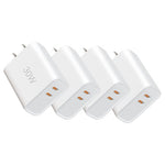 4 Dual Port USB-C Fast Chargers