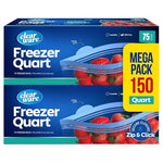 150 Quart-Size Double-Zipper Freezer Storage Bags