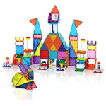 PicassoTiles 353pc Magnetic Brick and Magnet Tile Combo Set with Action Figures