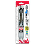 2-Pk Pentel EnerGel Pearl RTX Retractable Liquid Gel Pen 0.7mm Needle Tip