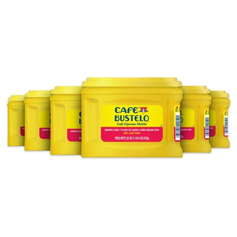 6-Pack Cafe Bustelo Espresso Ground Coffee (22oz)