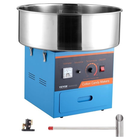 Vevor Commercial Cotton Candy Machine With Stainless Steel Bowl