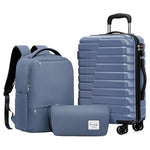 3-Piece Coolife Carry On Luggage Sets