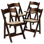 4 Flash Furniture Folding Chairs
