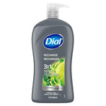 Dial Men 3-in-1 Recharge Body, Hair & Face Wash 32oz Bottle