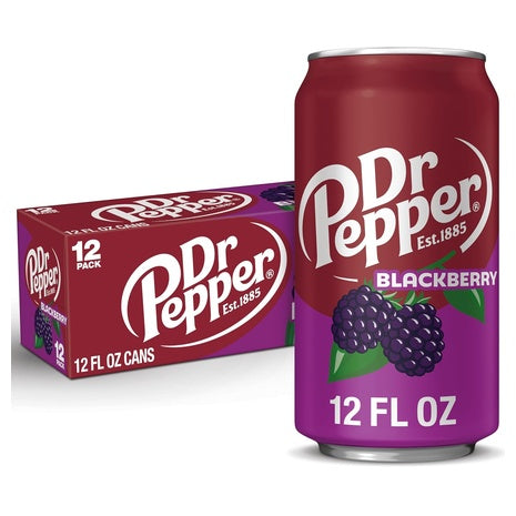 36 Cans Of Dr Pepper Blackberry