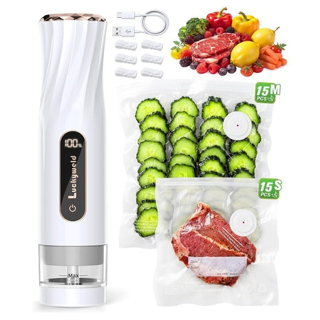 Handheld Vacuum Sealer With Reusable Bags And Water Tank