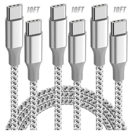 3-Pack 10FT USB-C Cables