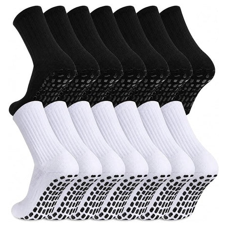 6-Pack Non Slip Grip Soccer Socks