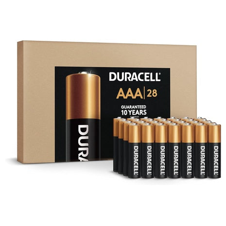28 Duracell Coppertop AAA Batteries