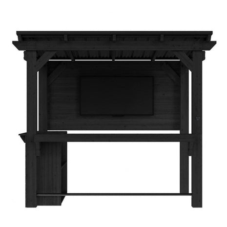 8.5Ft X 6Ft Cedar Outdoor Gazebo Pergola Bar