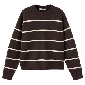 Mango Women's Knit Striped Sweater