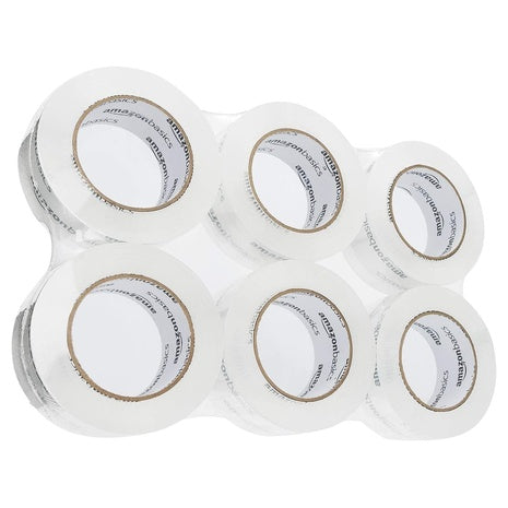 6 Rolls Amazon Basics Packing Tape