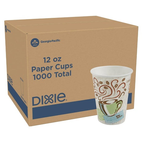 1,000 Dixie 12oz Insulated Paper Coffee Cups