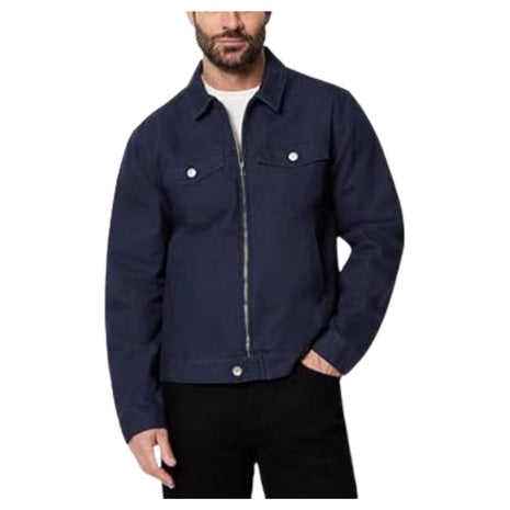Amazon Essentials Men's Cotton Canvas Trucker Jacket