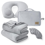 Bedsure 3-in-1 Travel Blanket Set
