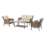 4-Piece Wicker Outdoor Conversation Set