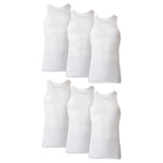 6-Pack Hanes Men's Tank Undershirts