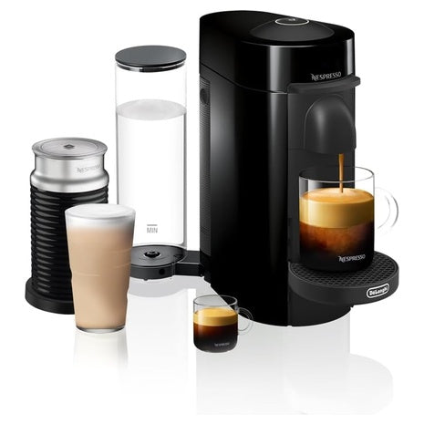 e'Longhi  Nespresso VertuoPlus Coffee and Espresso Machine w/ Milk Frother