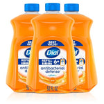 3 Bottles Dial Antibacterial Liquid Hand Soap Refill Gold Scent 52oz