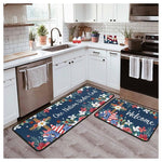 2-Piece Boilopp 17"x47.2"+17"x30" 4th Of July Kitchen Rug Set