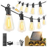 52FT Solar Outdoor String Lights with Remote