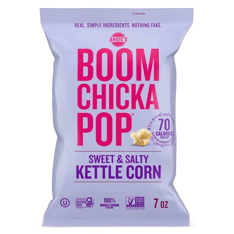 2 Bags Angie's BoomChickaPop Sweet & Salty Kettle Popcorn