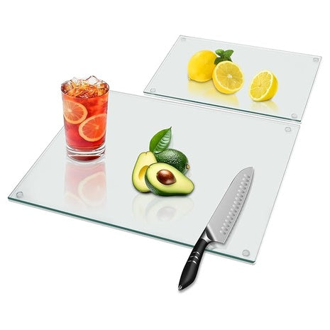 Tempered Glass Cutting Board Set