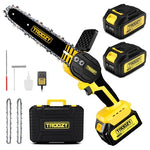 Mini 6” Cordless Chainsaw with 2 Batteries