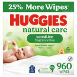 960 Huggies Natural Care Sensitive Baby Wipes