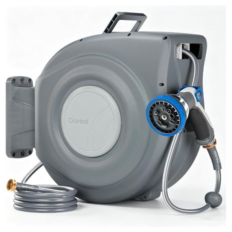 65ft Automatic Retractable Garden Water Hose Reel